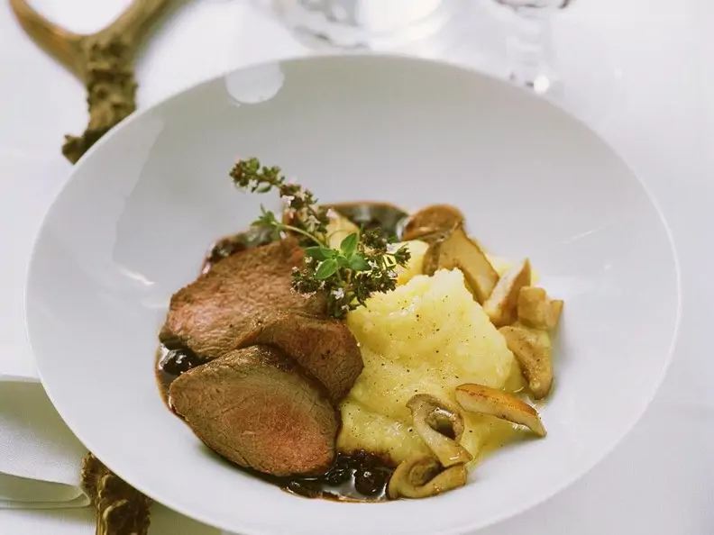 Wildbraten mit Polenta