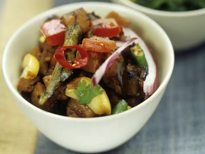 Brinjal bhajee