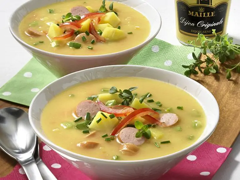 Pikante Senf Kartoffelsuppe
