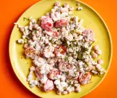 Kichererbsen-Tomaten-Salat