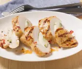 Hähnchenbrust mit Zucchini-Mozzarella-Füllung