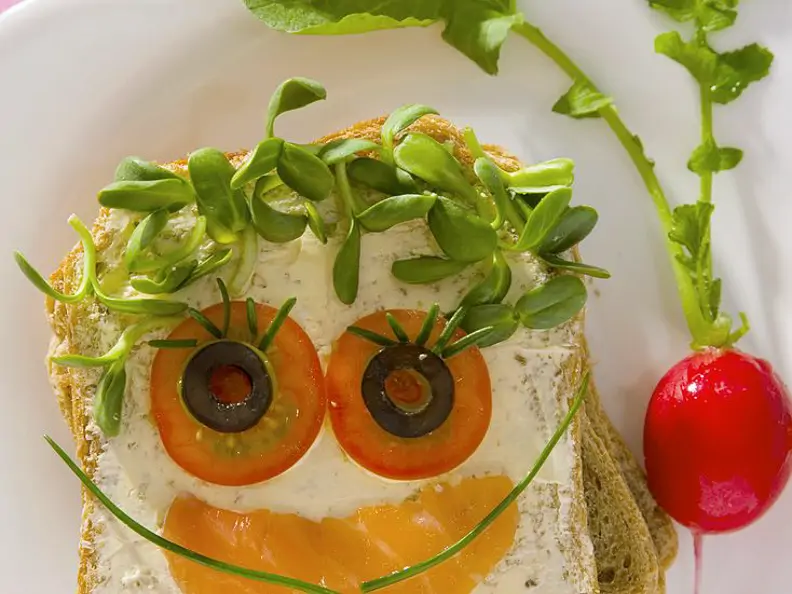 Lustiges Toastgesicht