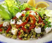 Mediterraner Linsensalat