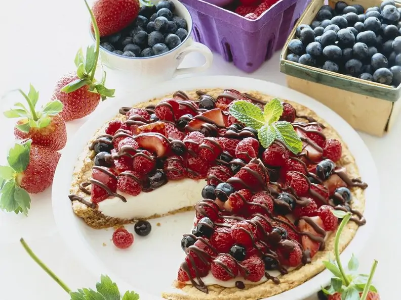 Käse-Beerenkuchen