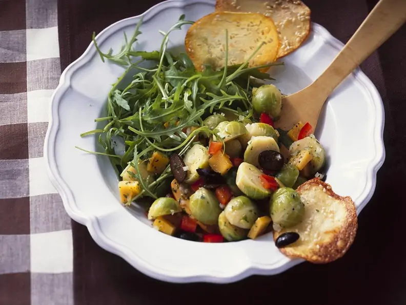 Rosenkohl-Kürbissalat