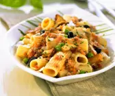 Nudeln mit Pilz-Hackfleischsauce