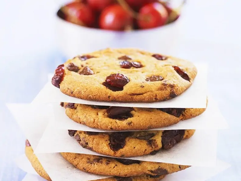 Cookies mit Kirschen