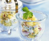 Kartoffelsalat im Glas