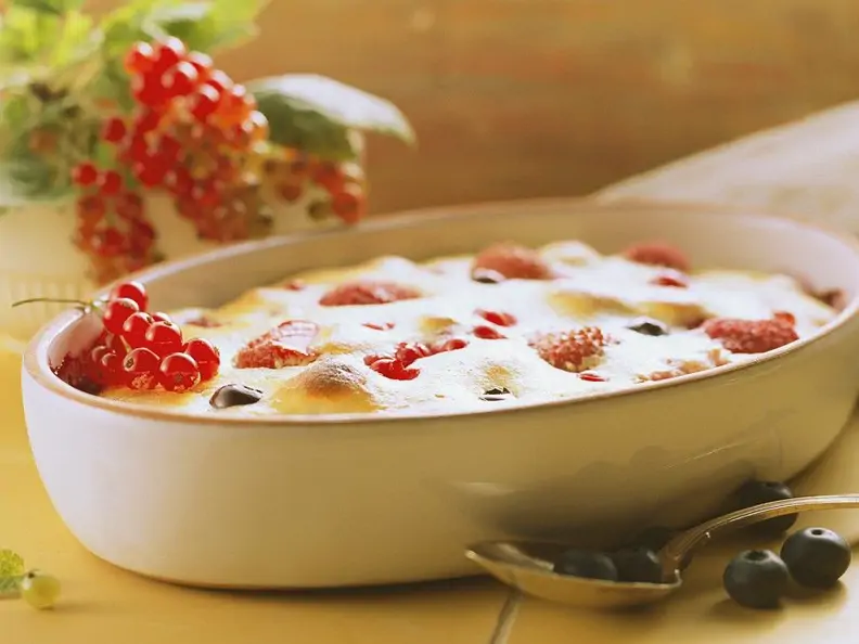 Beeren-Topfenauflauf