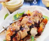 Putenbraten mit Röstgemüse