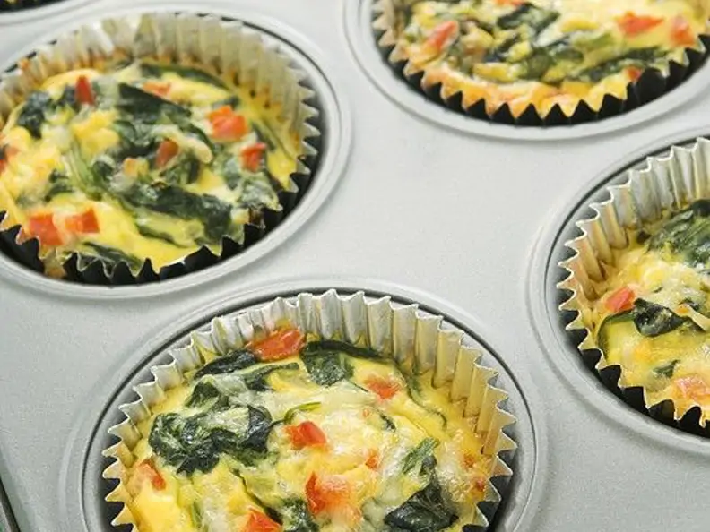 Mini-Quiches mit Spinat