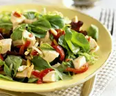 Hähnchensalat mit Spinat