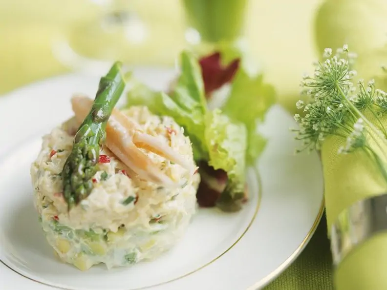 Krebssalat mit Spargel