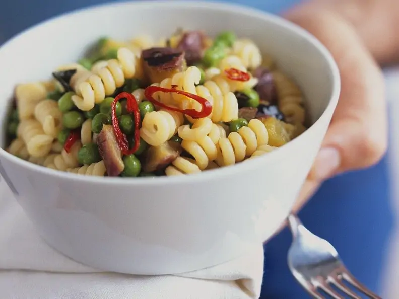 Nudelsalat mit Süßkartoffeln