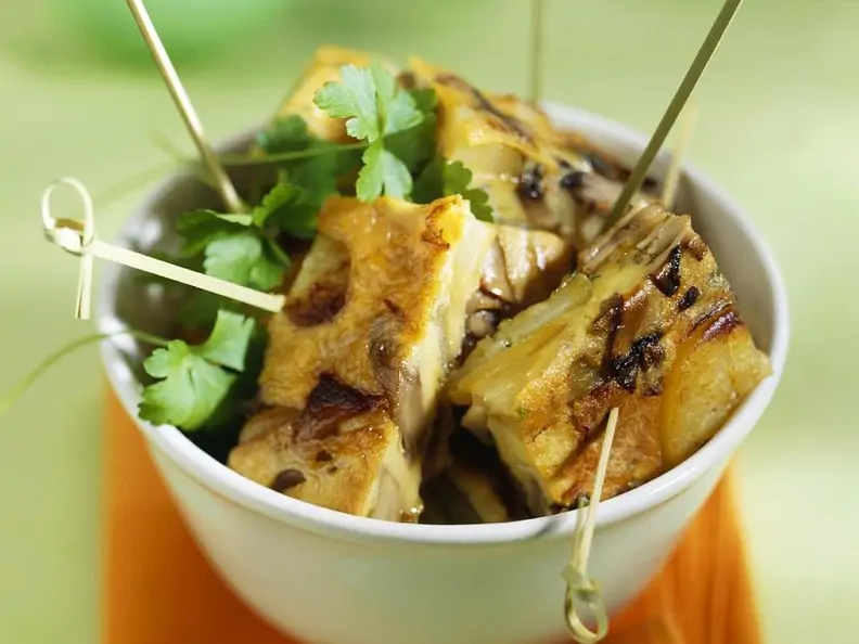 Kartoffel-Cahmpignon-Tortilla