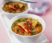 Kürbissuppe mit Reis