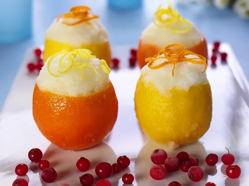 Zitronensorbet