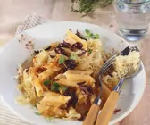 Kürbis-Sauerkraut-Penne