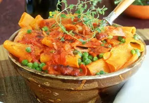 Rigatoni al forno vegetarisch
