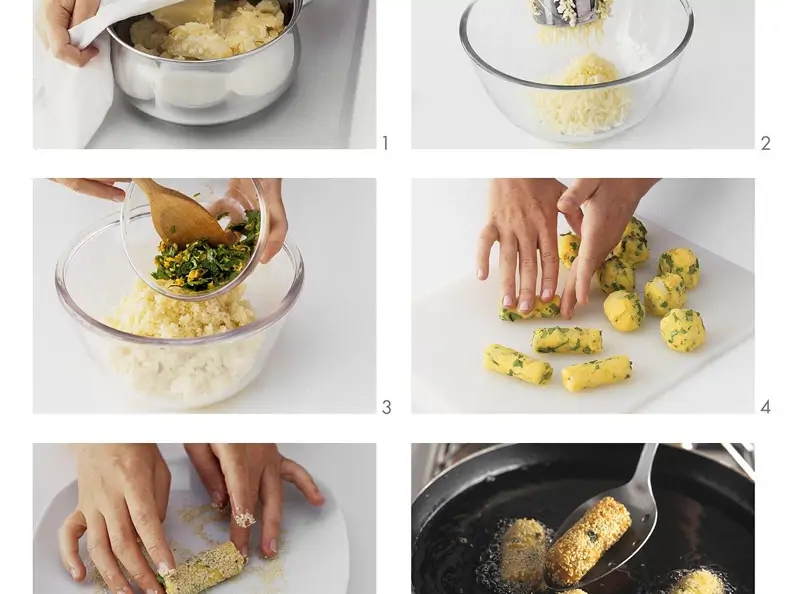 Kroketten mit Sesam