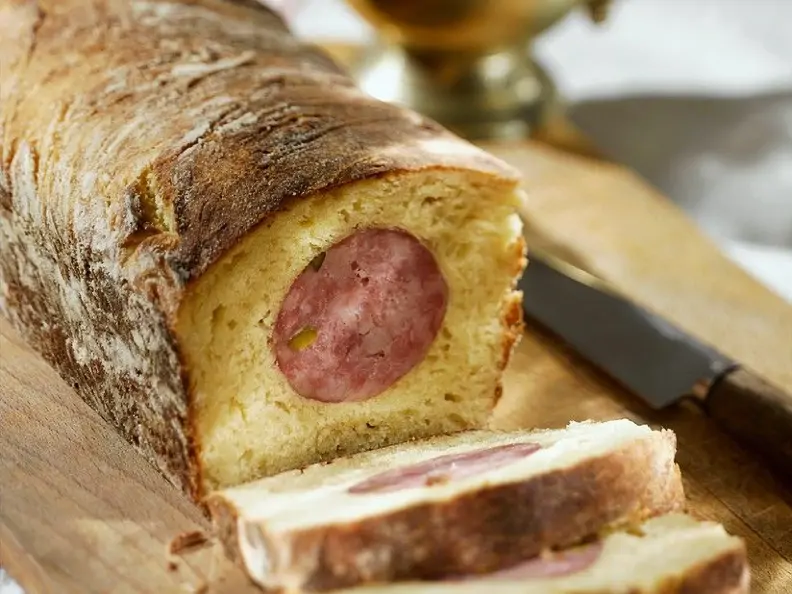 Wurst im Brotteig