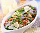 Erbsensalat mit Matjes
