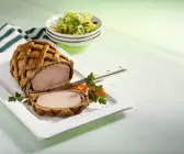 Kassler mit Brotmantel gebacken
