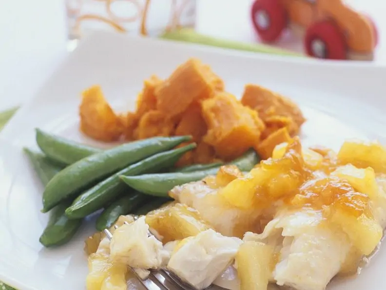 Tilapia mit Süßkartoffeln