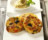 Polentaküchlein mit Salsa
