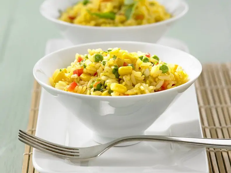 Gemüsereis mit Curry