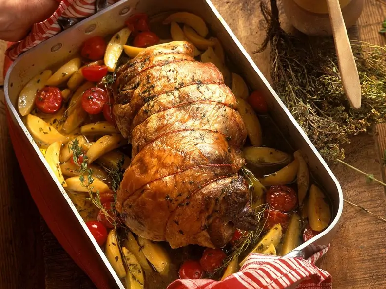 Lammbraten mit Kartoffeln