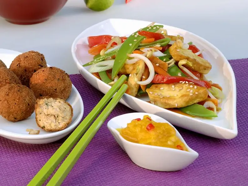 Wokgemüse mit Hähnchen