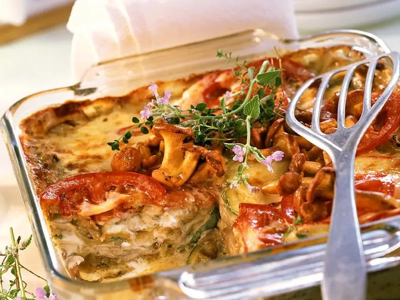 Gemüse-Pilzlasagne