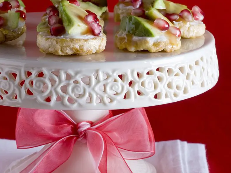 Süße Cracker mit Avocado