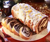 Mohnstollen mit Zuckerglasur
