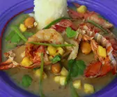 Kokoscurry mit Meeresfrüchten