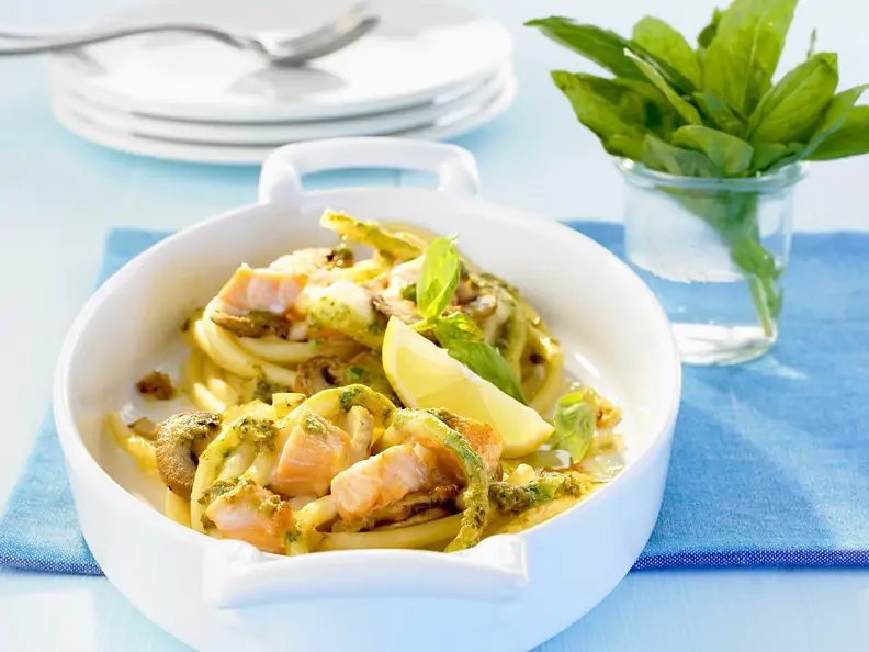 Gratinierte Lachs-Nudeln