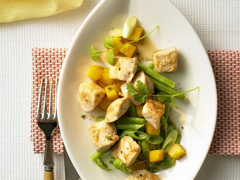 Hähnchen-Curry mit Mango