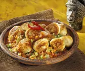 Fischklößchen mit Gemüse
