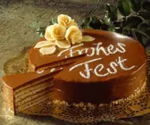 Baumkuchen-Torte mit Schokolade