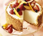 Käsesahnetorte mit Knusperboden