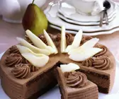 Schokotorte mit Birnen