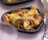 Überbackener Leberkäse