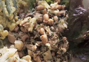 Kichererbsen-Stockfisch-Salat