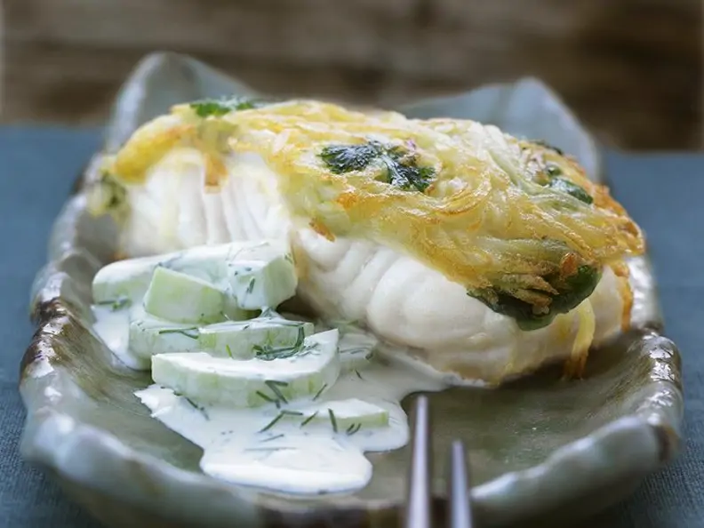 Zander mit Kartoffelkruste