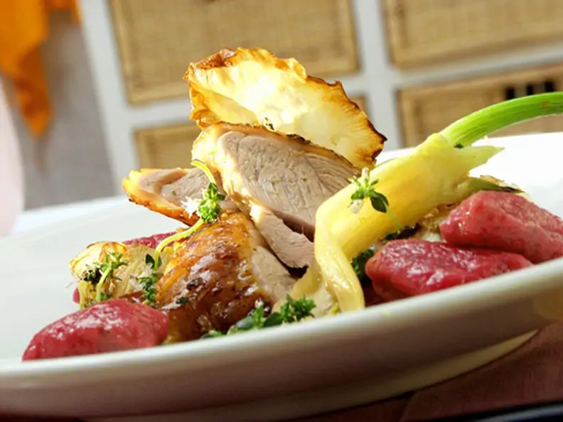 Lammhaxen mit Gnocchi