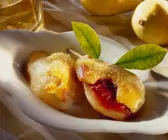 Gebackene Birnen mit Preiselbeeren