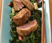Thunfisch auf Mangold