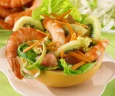 Fruchtiger Garnelensalat