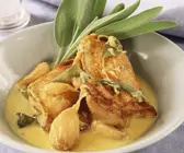 Hähnchen mit Parmesansauce